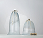  NORRONA现代简约玻璃工艺品摆件 美式摆设艺术玻璃罩子