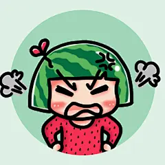 #西瓜# #头像# #萌# #Q版# #瓜小西# #手绘# #卡通# #可爱#