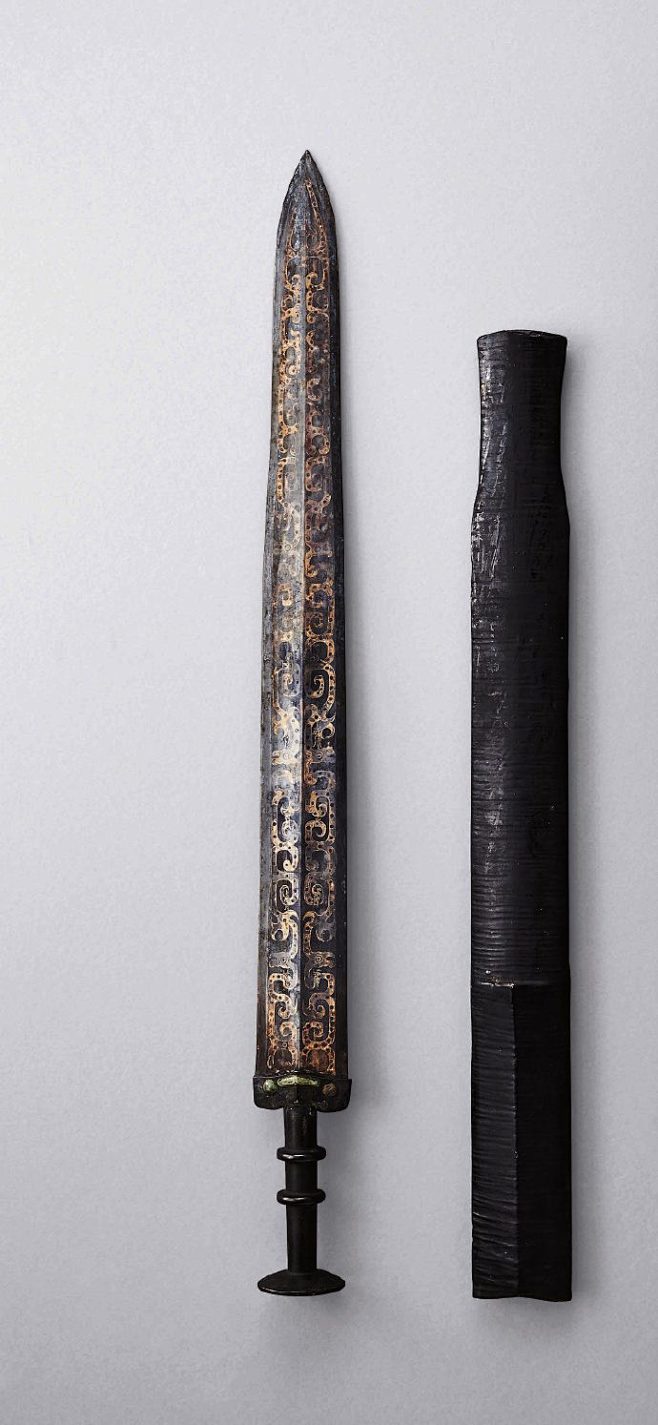 春秋战国 郙王太子剑，比较罕见的三件套，...