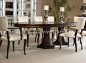 美式新古典家具定制 实木椭圆餐桌 实木餐桌 实木餐台 美式餐桌