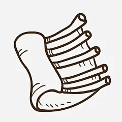 卡通排骨装饰矢量图高清素材 免费下载 设计图片 页面网页 平面电商 创意素材 png素材