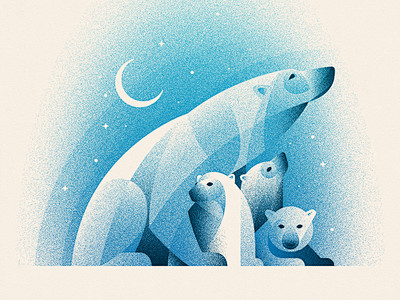 Polar Bears Art Prin...