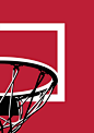 芝加哥公牛队篮球篮板指环图，由Robot Eats Popcorn撰写，最小可下载的墙壁艺术印刷品/海报。 #迈克尔乔丹#斯科蒂皮蓬#丹尼斯罗德曼#篮球#篮板#环#nba#法院#最小#打印#海报#艺术#图稿#数字#可下载
