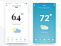 #ui设计# 一组优秀的天气app界面设计分享-UI设计网uisheji.com -