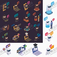 矢量卡通ai智能机器人 【酷图网】科技,AI智能,机器人图标,可爱机器人,人工智能,未来机器人,机器人助手,机器人助理,玩具,机器,工业机器人,工业,自动化,卡通形象,机器人,未来,AI,云计算,机器人插画,卡通机器人,智能机器人,手绘机器人,机器人管家,送货机器人,未来科技,