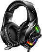 Amazon.com: RUNMUS 游戏耳机 PS4 耳机带 7.1 环绕声,Xbox One 耳机带降噪麦克风和RGB 灯光,兼容 PS4,Xbox One(不含适配器),PC 笔记本电脑,索尼 PSP Game Boy Advance: Computers & Accessories