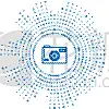 分离着色,相机,图标,白色,线条,青绿色,传媒,焦点,专业人员,直的