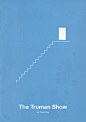 楚门的世界极简主义电影海报。 12极简主义电影的海报设计由埃德尔伦希福#minimalism #movie #posters：