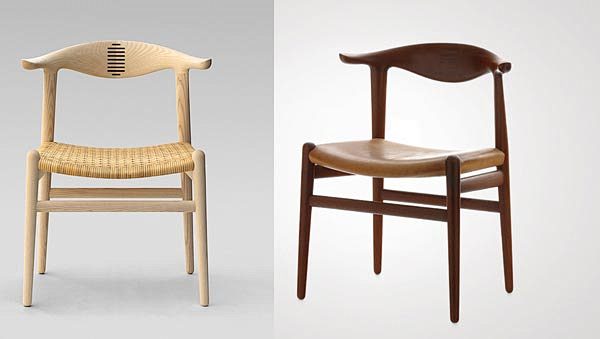 the cow horn chair,牛角椅 hans wegner 1952年设计,原先 johannes