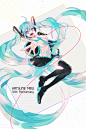 miku~ 10th Happy Birthday！ miku十周年生日快乐！「10」  Pixiv ID：64702824  ことま（可放大）
