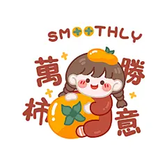 卡通女孩头像万事如意文字图案手绘女孩可爱卡通人物女装印花素材