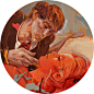 Acrylic on Wood Panels, 47 x 18", 2010.