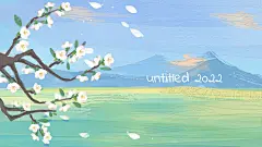 油画风唯美大字电脑壁纸