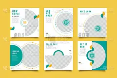 现代推广广场网络横幅社交媒体