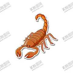 蝎子 【酷图网】蝎子,蝎子素材,蝎子插画,蝎子贴纸,蝎子标签,蝎子图案,蝎子元素