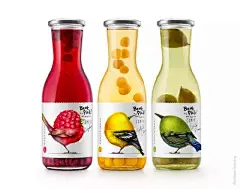 农产品品牌创意设计，创意十足_设计规划 : 此款食品包装采用创意类型的设计， 画面采用产品及插画结合的方式来塑造造型。 整个画面创意以鸟的造型为超级识别符号， 巧妙的把樱桃 洋葱 树莓 草莓等元素组成鸟的造型。 品牌及…