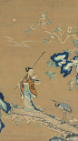清道光刺绣麻姑献寿图挂屏