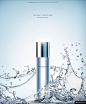 化妆品保湿护肤品水滴水珠水花广告海报6模板平面设计
