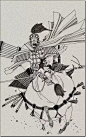 【书画欣赏】 卢延光线描作品欣赏 : 砚田书院  传播经典