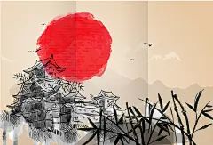 日式风格商业广告详情页手绘矢量背景 设计图片 免费下载 页面网页 平面电商 创意素材