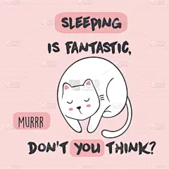 可爱的,猫,日本漫画风格,可爱,小胡子,夜晚,圆形,条纹,卷着的,睡觉