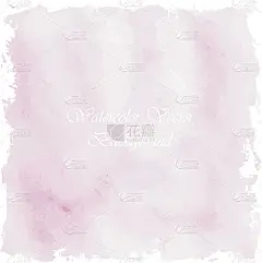 粉红色亮漆水彩古董和孤立的白色背景