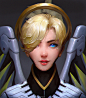 Angle Mercy-caqiq_守望先锋,头像,同人,美女,原画,插画_涂鸦王国插画