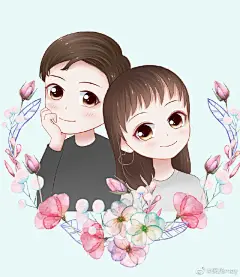 性感画手在线求约稿  q版头像  这几天的头像和真人转Q版全身~画画让我了解古筝结构 ​​​​