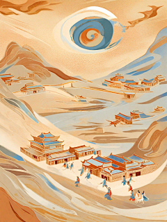 山人杂兴采集到AI古风