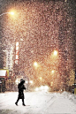 #雪# #夜#