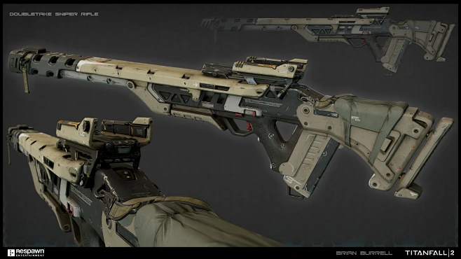 DoubleTake Sniper Rifle - Titanfall 2, Brian Burrell : Art Director ...