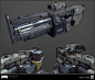 DOOM: Heavy Assault Rifle, Timothee Yeramian : Don't let the scope fool you, this weapon is as much about stopping power as the shotgun. It just stops the demons one little piece at a time.
Concept by Jon Lane.