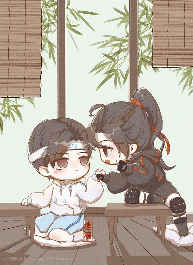 #魔道祖师##忘羡#
一组Q版忘羡，超可...