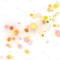 彩色绿色蓝色橙色圆点发光光点光晕光效元素-GDFXPM2302