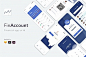 钱包和预算计划APP界面设计素材下载FinAccount UI Kit
