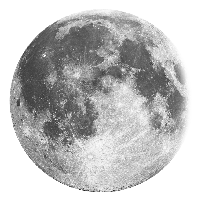 月亮月球圆月月相变化弯洁白月高清图片元素...