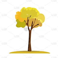 一个物体,绘画插图,时尚,黄色,季节,秋天,固体,矢量,彩色图片,树