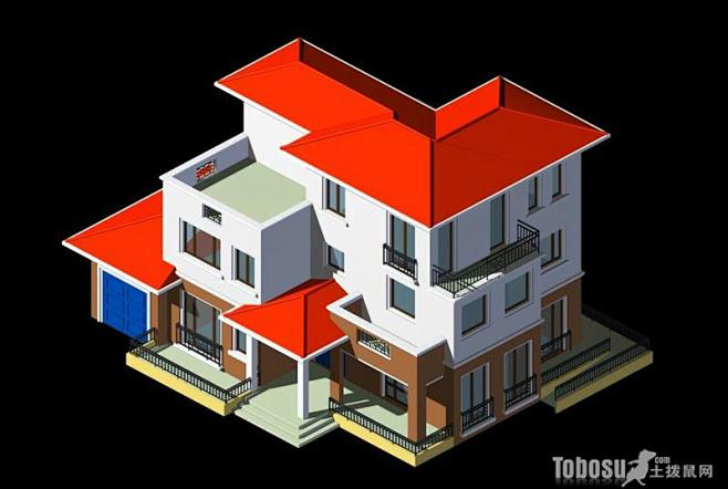 别墅房子3d模型