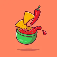 可爱动物宇航员食物儿童角色吉祥物形象卡通插画