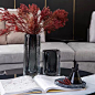 简约现代花瓶摆件手工琉璃作色样板房软装客厅卧室桌面创意插花器-淘宝网
