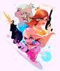 Peach Daisy and Rosalina Sketch by rossdraws