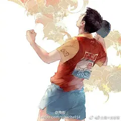 #动漫#被这组漫画炸出来了，这画风好燃啊啊啊啊。张继科小迷妹表示把持不住帅哭！！画师：挽彤 ​​​​