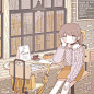 #设计美学# #插画#
可爱的画风和复古的配色，每一幅画都藏着一些小小的少女心～
by のえる ​​​​