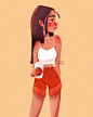 Day 5: "Ruffle Shorts" ✨#sarafaber100k GUYS! WE MADE IT!  Thank you so so so much for all of your entries and to everyone who participated! It was so much fun seeing your illustrations. You guys are really talented!  Much love to all of you - 