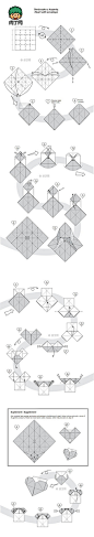 折纸心形信封DIY图解-╭★肉丁网