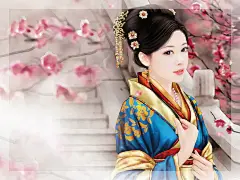 古风手绘美人  言情  柳青眉/绘
