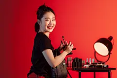 彩妆商品杂志人物摄影