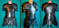 Elven Armor : Waxed leather. Cuirass with tassets, pauldrons, arm & leg armor.  Belt with bag. arm and leg armor shattan.deviantart.com/art/1-4…