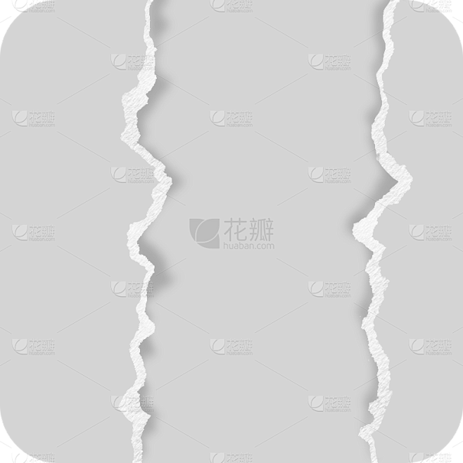特效白色撕纸边缘元素素材