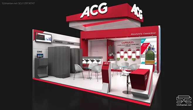 【ACG】展台设计分享 – 52展览设计-花瓣网